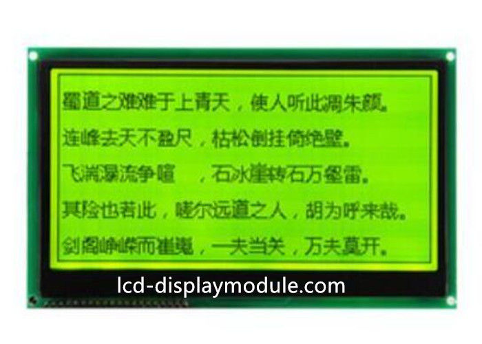 3.3V 240 x petit module graphique de l'affichage à cristaux liquides 120, affichage d'affichage à cristaux liquides du vert jaune STN Transflective